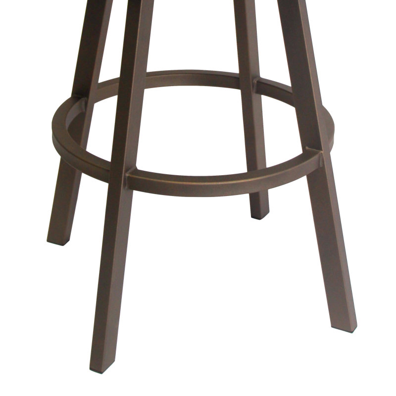 Tabouret de bar et de comptoir Belvie, Bronze ensoleillé, Tabouret de comptoir (siège d'une hauteur de 26 p, Light Brown