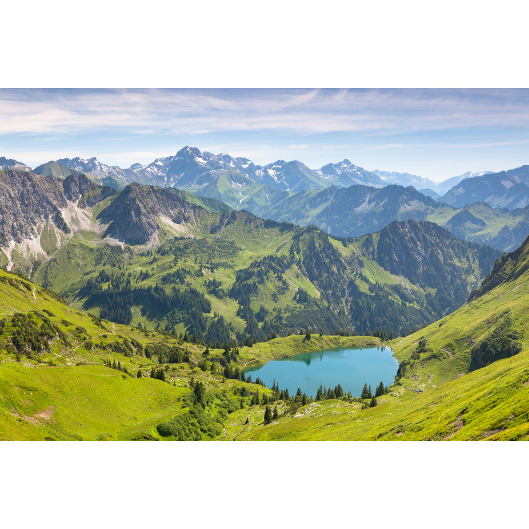 Der alpine Seealpsee von Wingmar - Leinwandbild