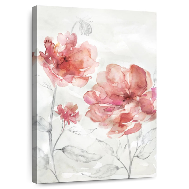 Harnek Blush Botanical I, 24" H x 16" W