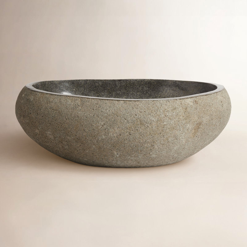 Bol décoratif gris en grès Cadfael