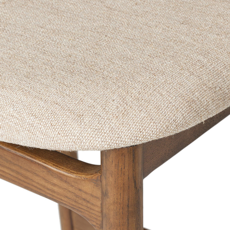 Baden Stool, Lamont Nettlewood, Haven Tobacco/Genuine Leather, Bar Stool (30" Seat Height)