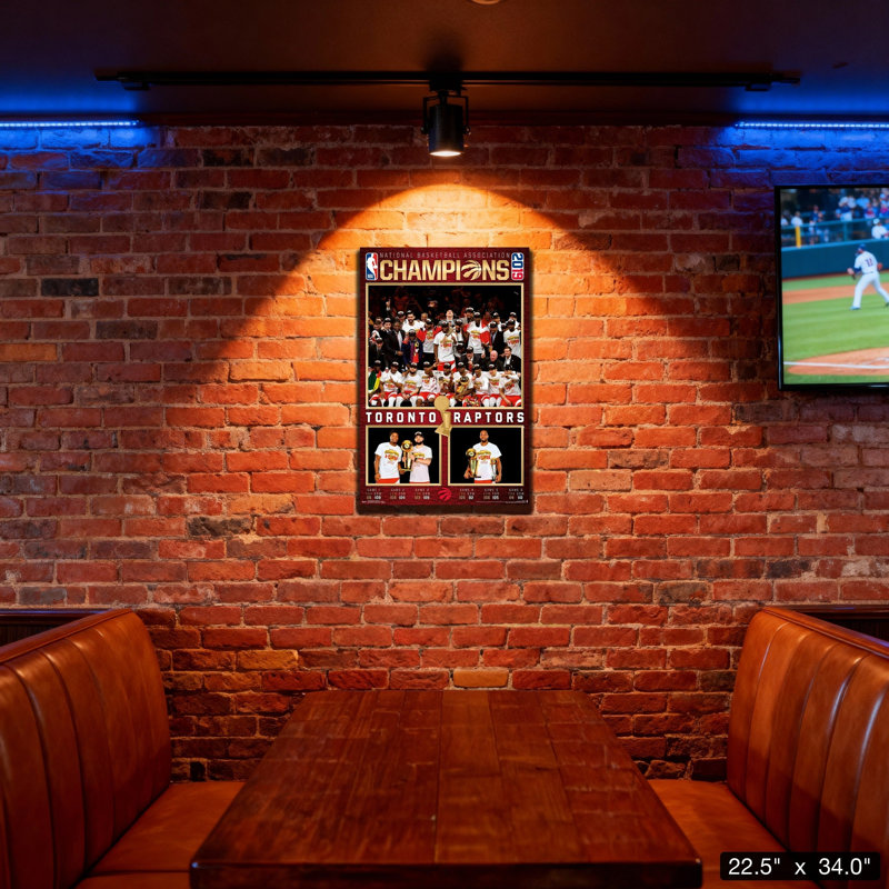 Toronto Raptors 22 x 34 Plaque 2019