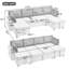 Canapé-lit modulaire polyvalent avec rangement de 111,8 po-121051990