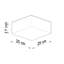 Plastic Flush Mounted Sconce-61834199