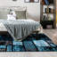 Tapis abstrait bleu / gris / noir Catalan-1454818906