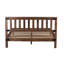 Grand lit en bois d'acacia Dusk, brun