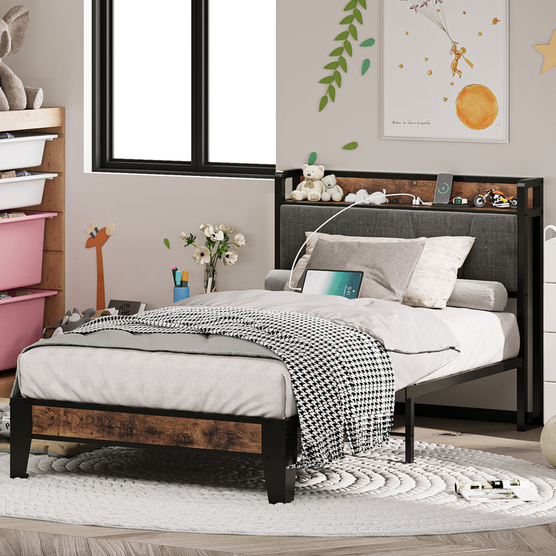 Tharsiga Upholstered Bed, Twin