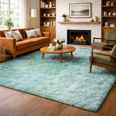Tapis à poils longs de qualité supérieure lavable à la machine ADS664