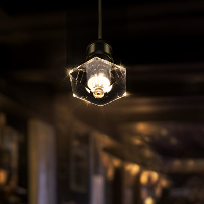 LED Solid Crystal-Style Glass Bulb, 3000K Warm White, E26/27 Medium Base Bulbs (Base not included)