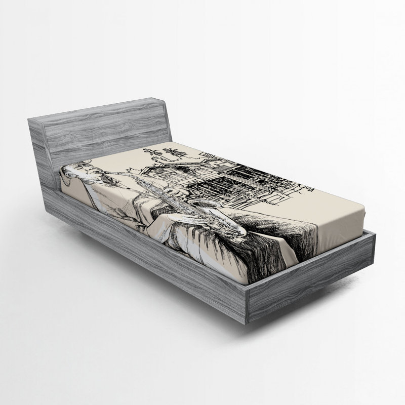 Drap-housse de musique jazz, Drap-housse de taille simple