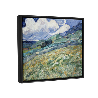 " Mountain Landscape Behind Saint Paul Classic " by Vincent Van Gogh Acrylic Painting