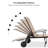 Klement Outdoor Patio Aluminum Chaise Lounge With Wheel,Retro And Modern-1750395613