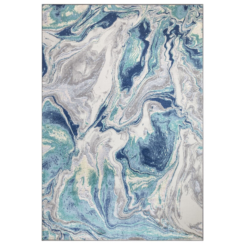 Abukhdeir Abstract Indoor / Outdoor Area Rug, Rectangle 160 x 230cm