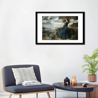 «Miranda - The Tempest, 1916» par John William - reproduction d'art sur toile tendue