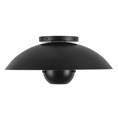 Umbra 14-in Black Semi-Flush Mount