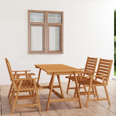 Cordaville 4 - Person Patio Dining Set with Rectangular Table