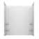 Santa Fe 52.75'' x 26.4'' Walk-in Fiberglass Bathtub with Faucet