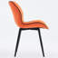 Chaise d'appoint rembourrée en similicuir avec structure en métal-13437994