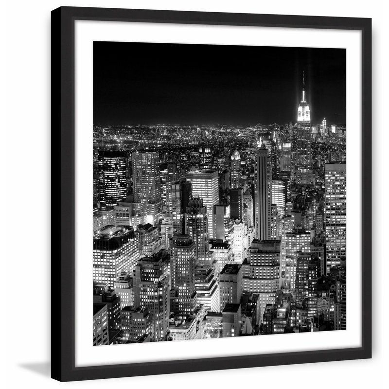 New York Cityscape 3 - Single Picture Frame Print, 51cm H x 51cm W