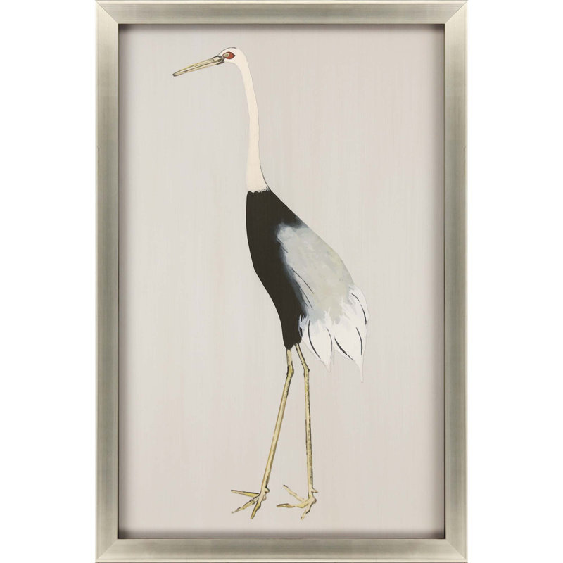 Silver Leaf Wood Shadow Box Bird Poster