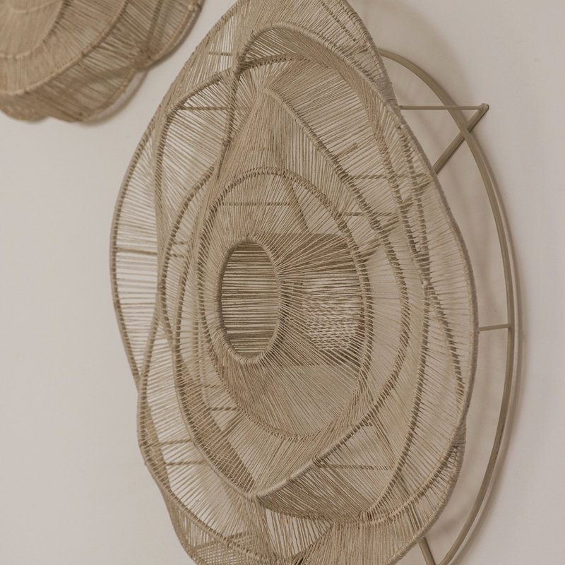 Shadow Wall Decor, Ivory, 28" H x 28" W x 5.88" D