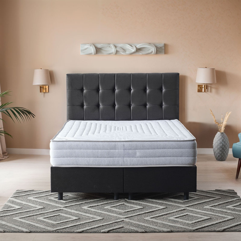 Safari Hybrid Mattress –Unyielding Support & Durability – Individually Pocketed Coils & CertiPUR-US Foam – Fiberglass-Free – Bed in a Box