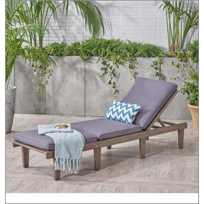 ARIANA KD WOOD CHAISE LOUNGE