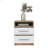 Two -Drawersrustic NIGHTSTAND WITH OPEN SHELF-702681225