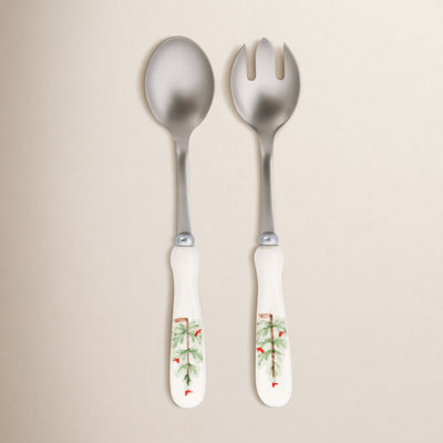 Lastra Holiday Stainless Steel Salad Servers