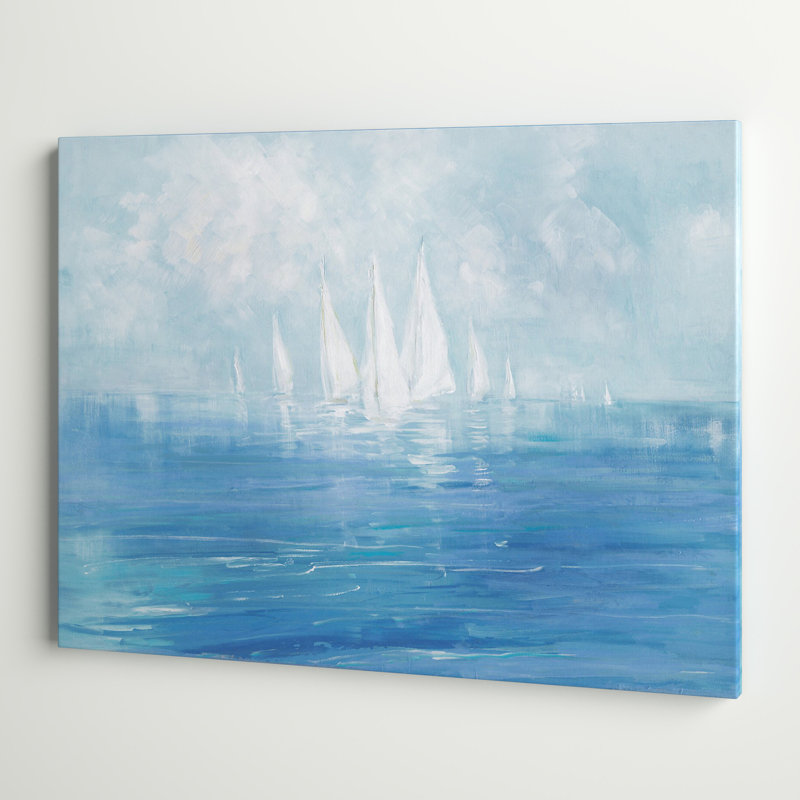 «Set Sail», peinture, Sans cadre, H 30 po x l 40 po, Toile tendue