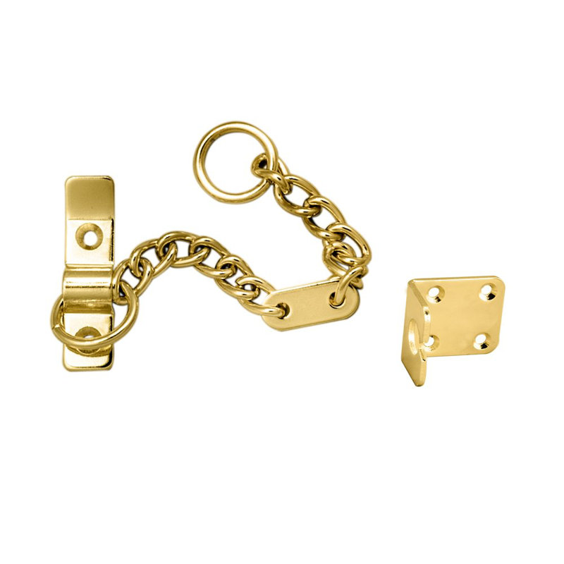 Varnell Heavy Door Chain, Polished Brass