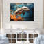 Dauphin symphonique sur toile-196071917-196071916