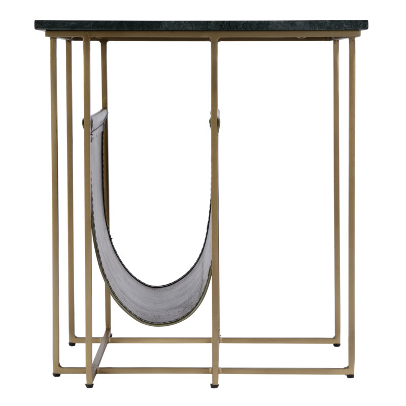 District End Table, Green