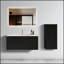 Meuble-lavabo flottant rayé en chêne noir brossé de 36 pouces avec lavabo en céramique blanche, pré-assemblé pour les salles de bain modernes-1374244666-1374244668