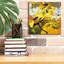 «Yellow Action August» par Shirley Novak, art mural sur toile-1362058717