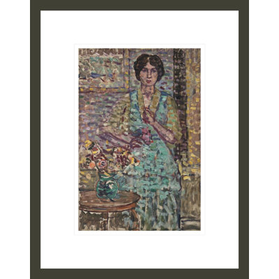 Woman in Green Dress by Maurice Brazil Prendergast -Framed Giclee Print