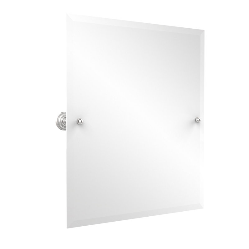 Metal Wall Mirror, Satin Chrome