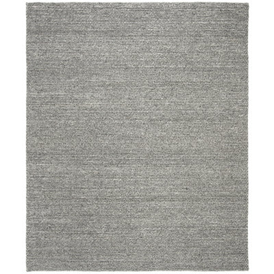 Carisbrooke Lauren Ralph Lauren Hand Woven Wool/Cotton Solid Colour Rug in Dark Grey