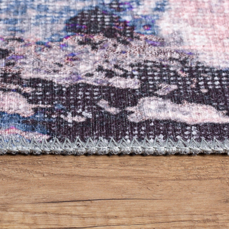 Luxurious Machine Washable Carpet, 100% Polyester, 7.5 x 10.8 Feet | Pile Height: 0.2 Inches, 1850 g/m² | Recycled Poly Cotton Underside, Easy Care, Perfect for Living Room & Bedroom, Soft & Durable Design