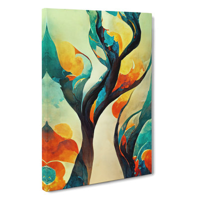 Winding Abstract Tree No.1 - Wrapped Canvas Painting