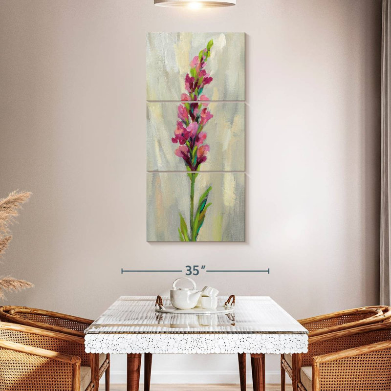 Fleur simple tige VII, H 52 po x l 24 po