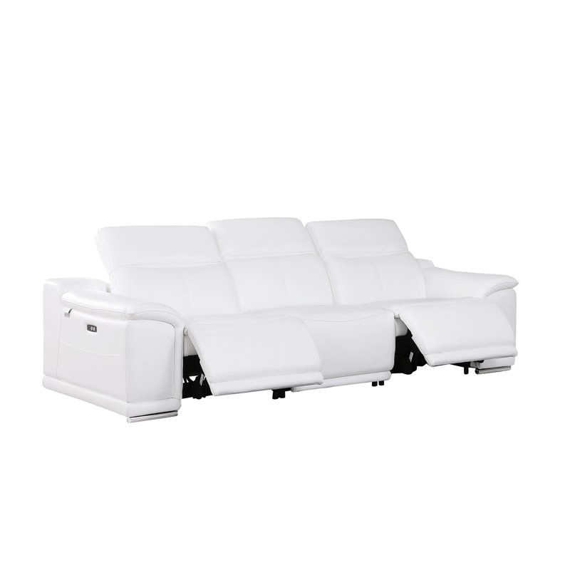 Canapé inclinable électrique Divanitalia, Blanc