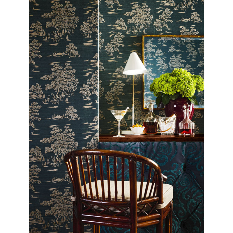 Soiree Wallpaper Roll, Bark