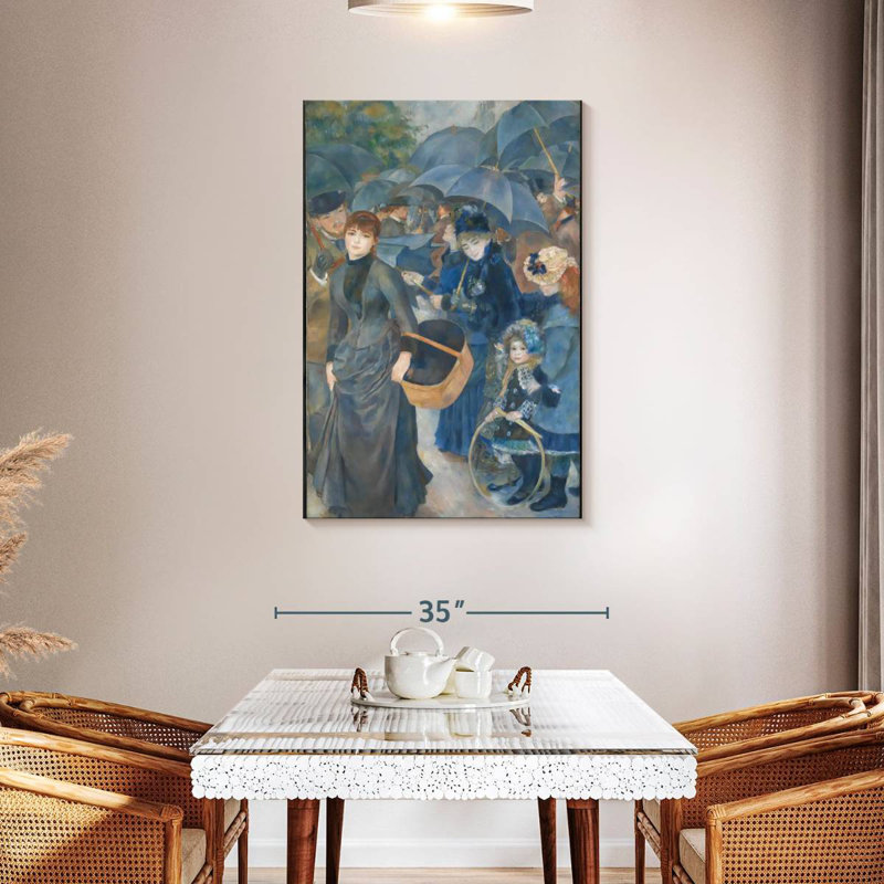 The Umbrellas 1881, 45" H x 30" W