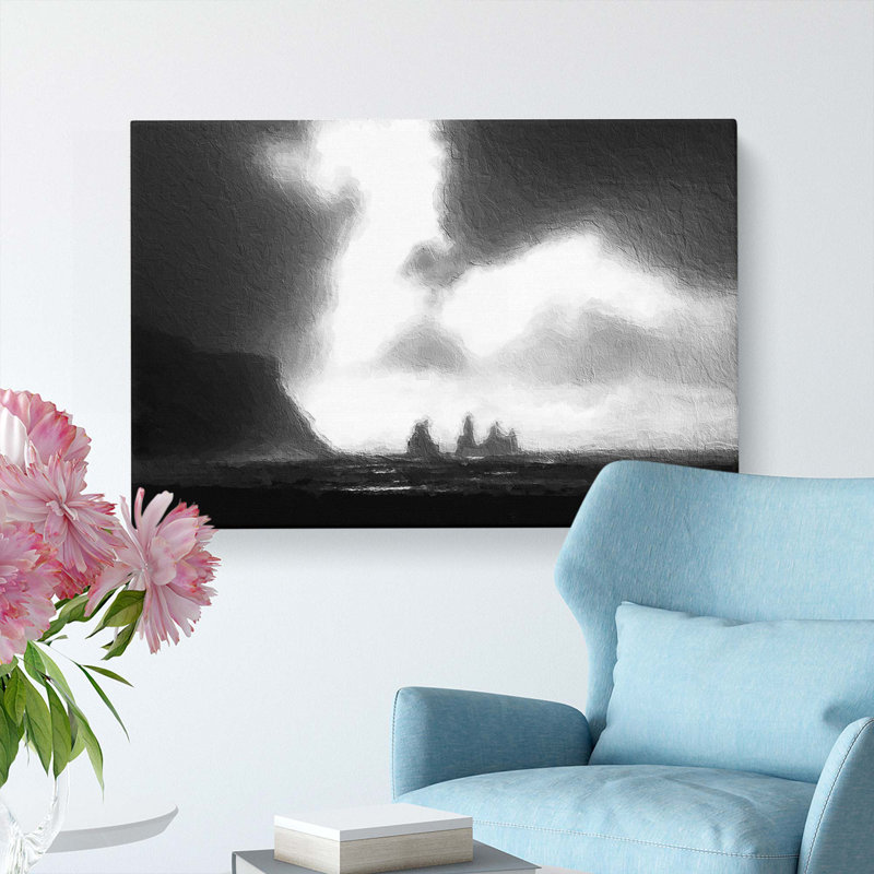 Rock Formations In Vik Iceland - Wrapped Canvas, 40cm H x 60cm W x 3cm D