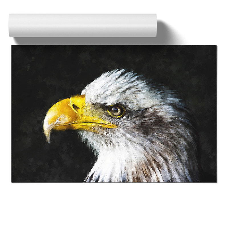Bald Eagle Painting - Frameless Print, 21cm H x 30cm W x 0.1cm D