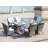 6 - Person Wicker Patio Dining Set with Rectangular Table , Cushions Included