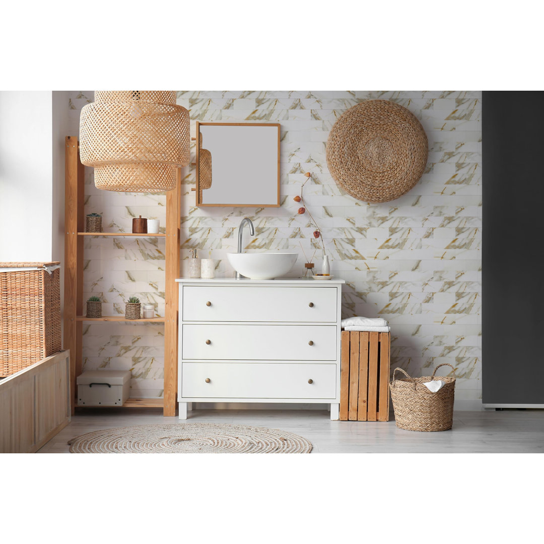 Standard Products 12 W x 12 L Peel and Stick Backsplash Tile,Self-Adhesive Wall Tiles Reovatile 