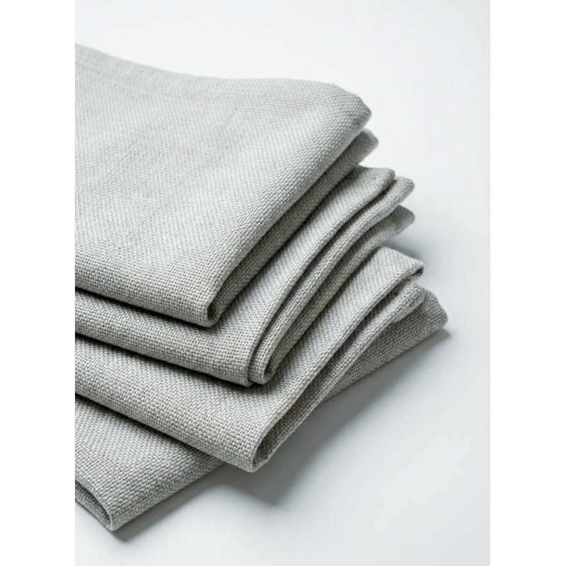Navy Blue Drift Weave Indoor Outdoor Placemat, Gray