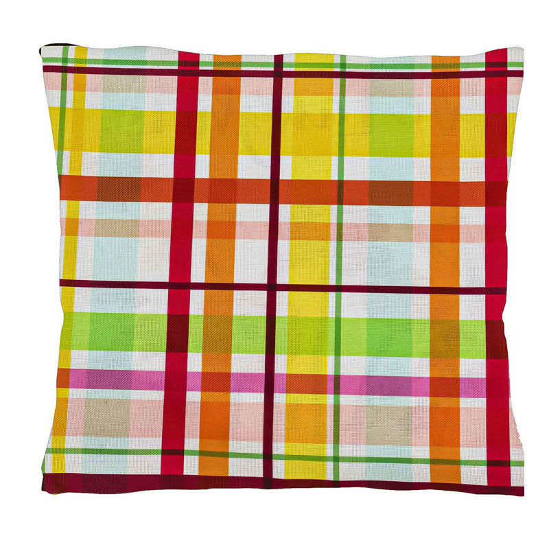 Housse de coussin interchangeable à motif floral Live Laugh Love